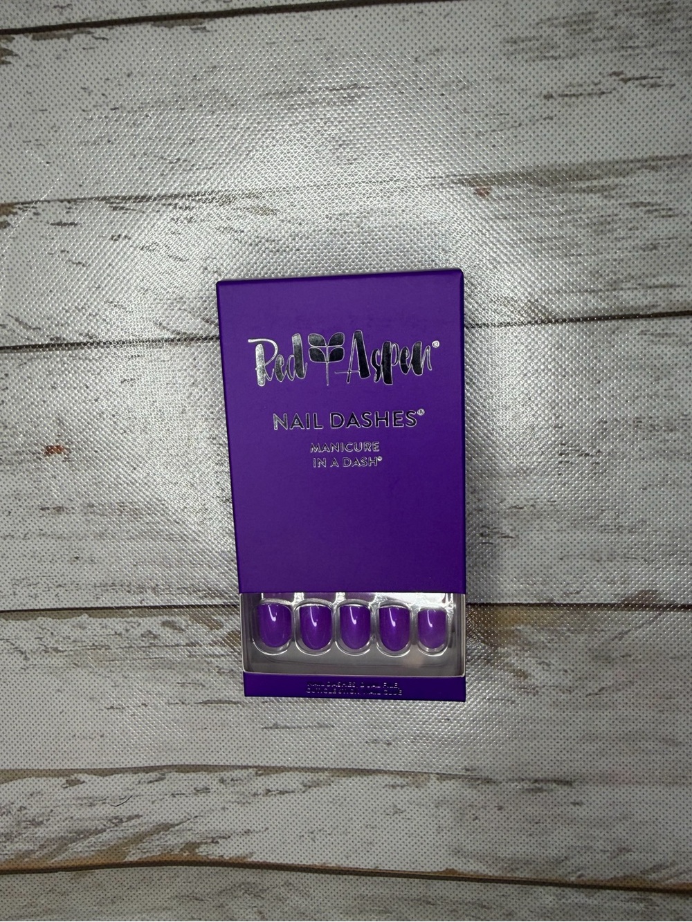 Red Aspen Purple Nail Dashes Press-On Manicure